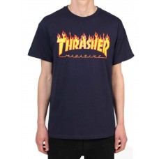 Camiseta Manga Corta Thrasher Flame Azul